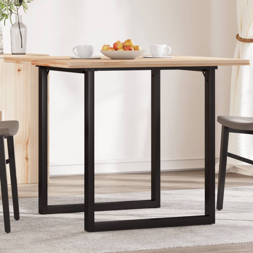 dining table frame in O-shape 70x70x73 cm steel