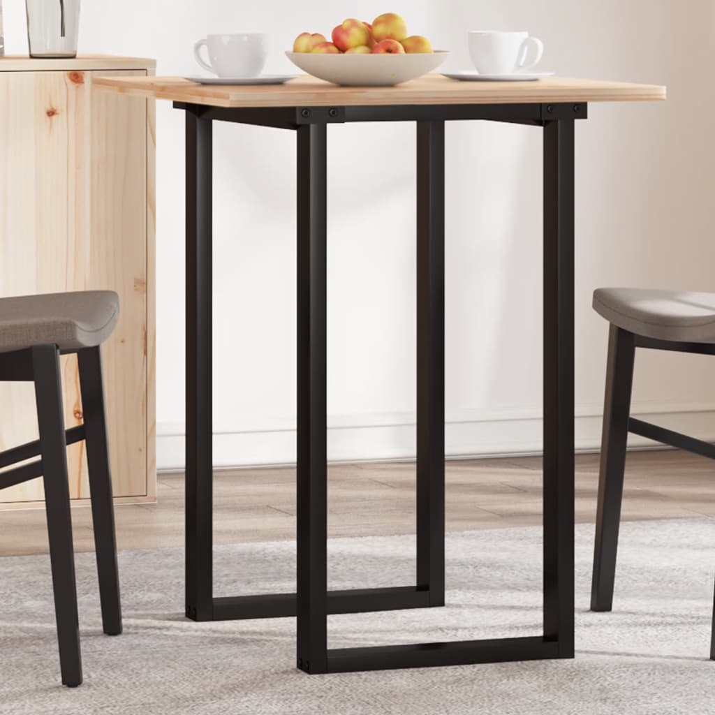 dining table frame in O-shape 40x40x73 cm steel