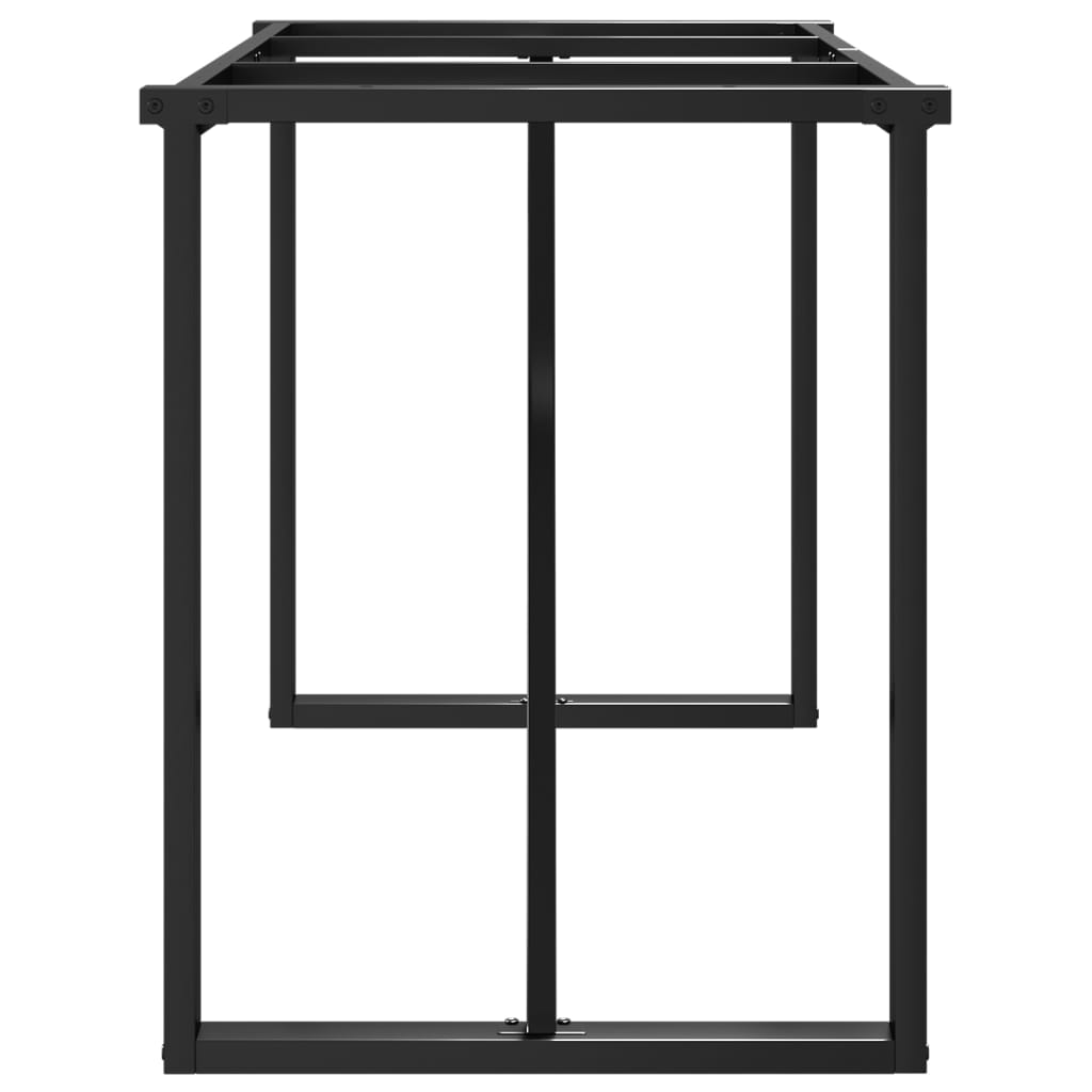 dining table frame in O-shape 140x60x73 cm steel