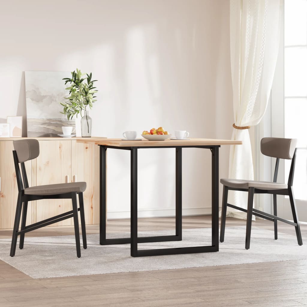 dining table frame in O-shape 70x70x73 cm steel